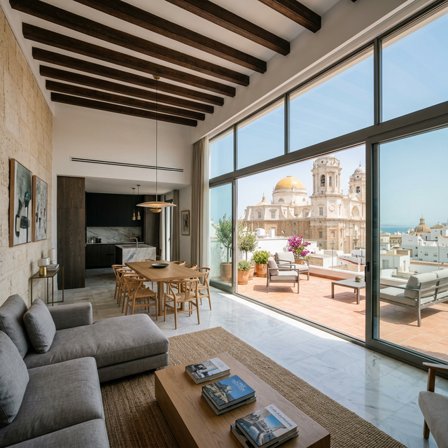 Proyecto Reforma Integral en ático de Cádiz